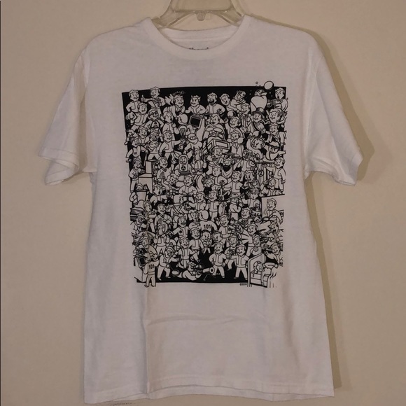 Bethesda Fallout Boys T-shirt M / White - Picture 1 of 3